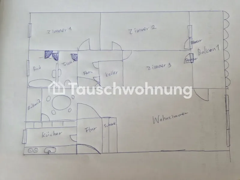 Tauschwohnung: 4-Zimmer-Wohnung in Berlin, Steglitz-Zehlendorf, 103 m² — photo 1
